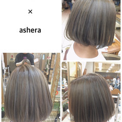 グレージュ 3Dカラー
ハイライト 外国人風カラー ヘアスタイルや髪型の写真・画像