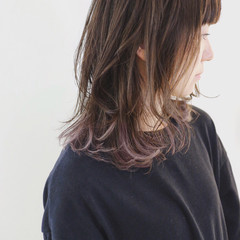 ラベンダーアッシュ バレイヤージュ
外国人風カラー ラベンダー ヘアスタイルや髪型の写真・画像