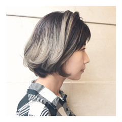 外国人風 アッシュグレー
ハイライト 外国人風カラー ヘアスタイルや髪型の写真・画像