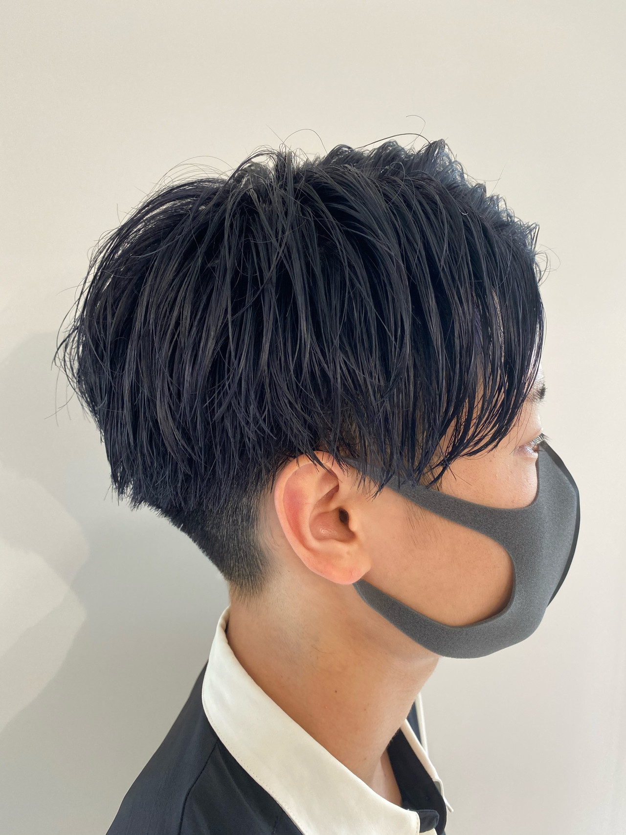センターパート ツーブロック モード ショート×Bab by neolive×鈴木 純×593491【HAIR】