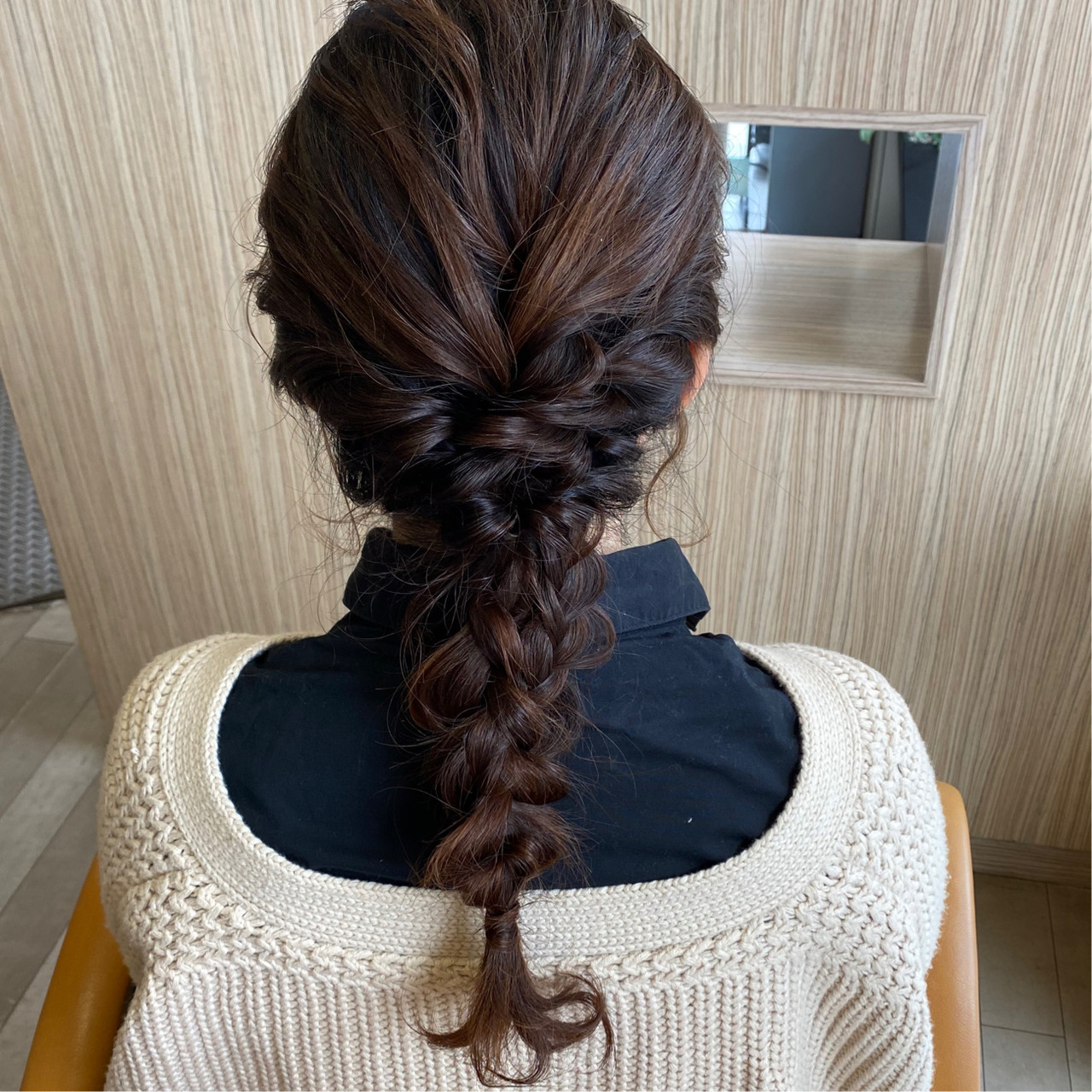 髪型 ロング 三つ編み