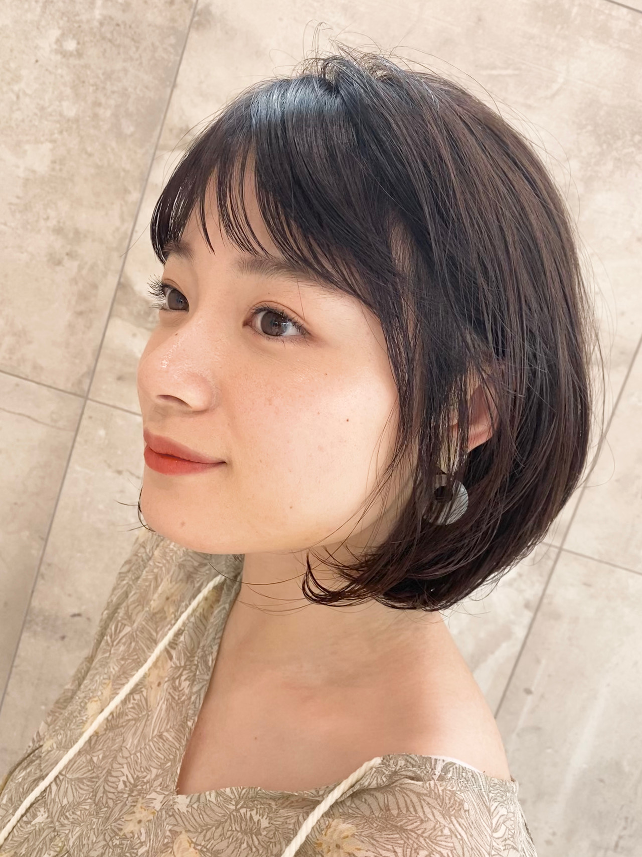 髪型 ボブ ゆるふわ