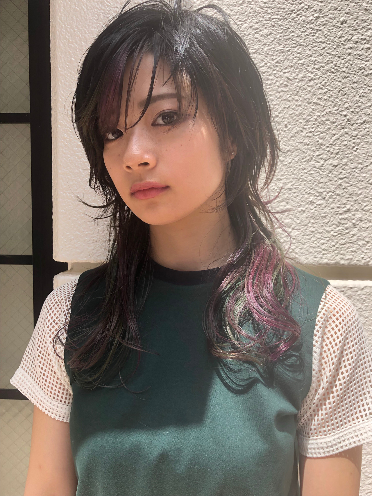 ストリート ナチュラルウルフ セミロング ネオウルフ Peek A Boo Newoman 新宿 栗原貴史 Peek A Boo 476854 Hair