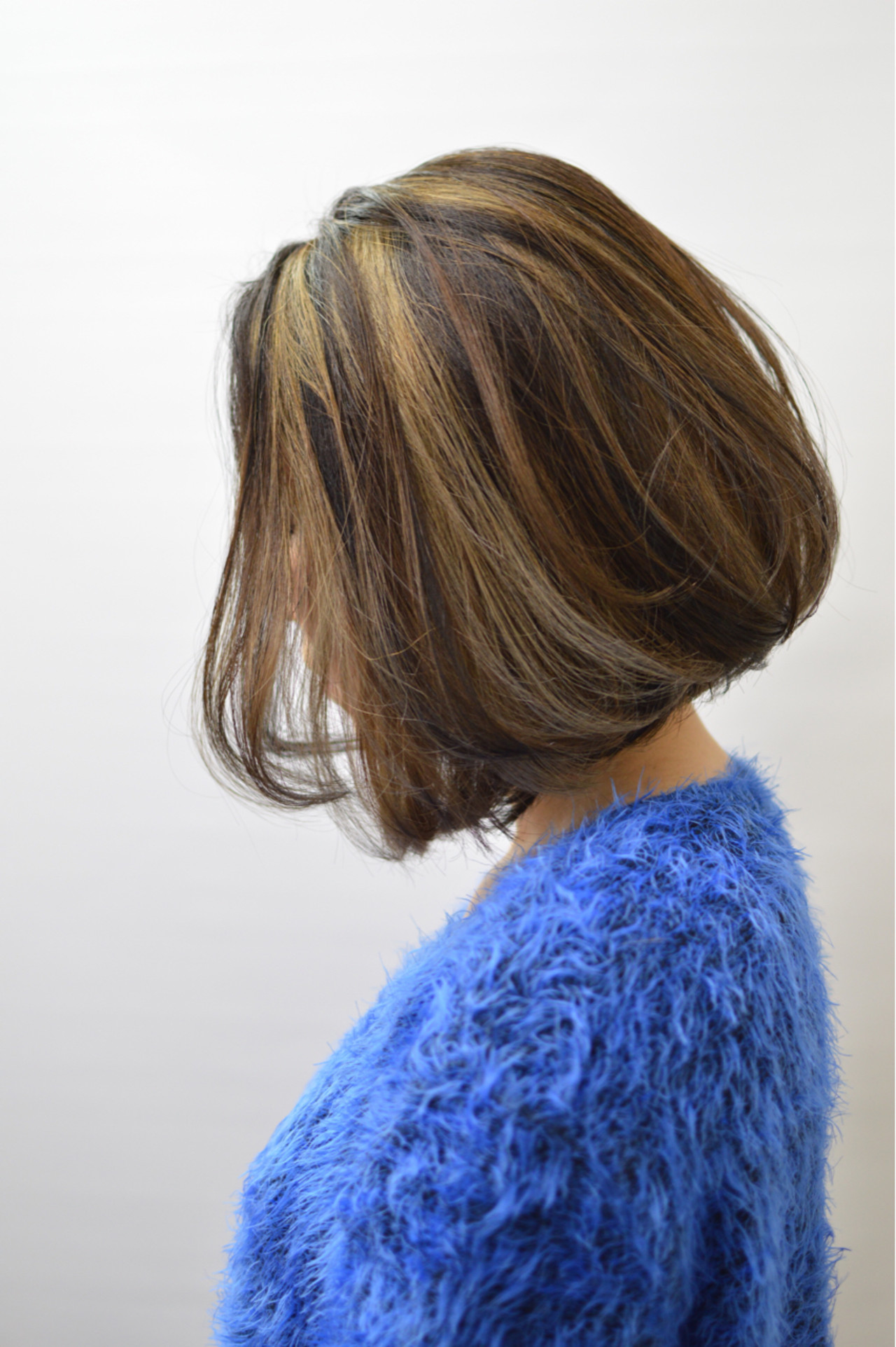 髪型 ボブ メッシュ