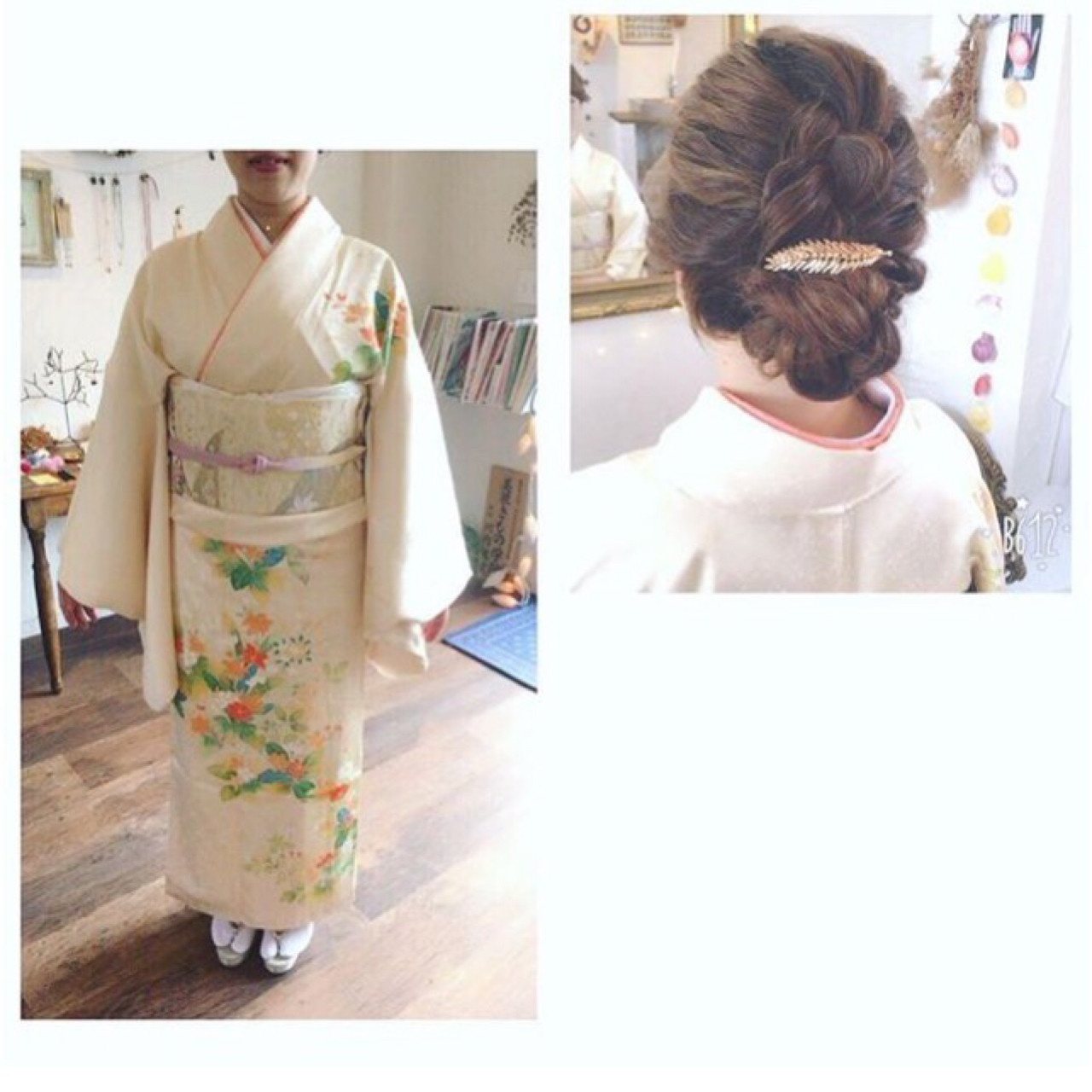 着物 髪型 ゆるふわ