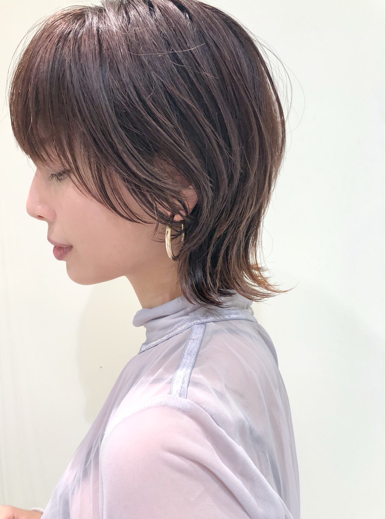 ヘアカタ ショート ウルフ