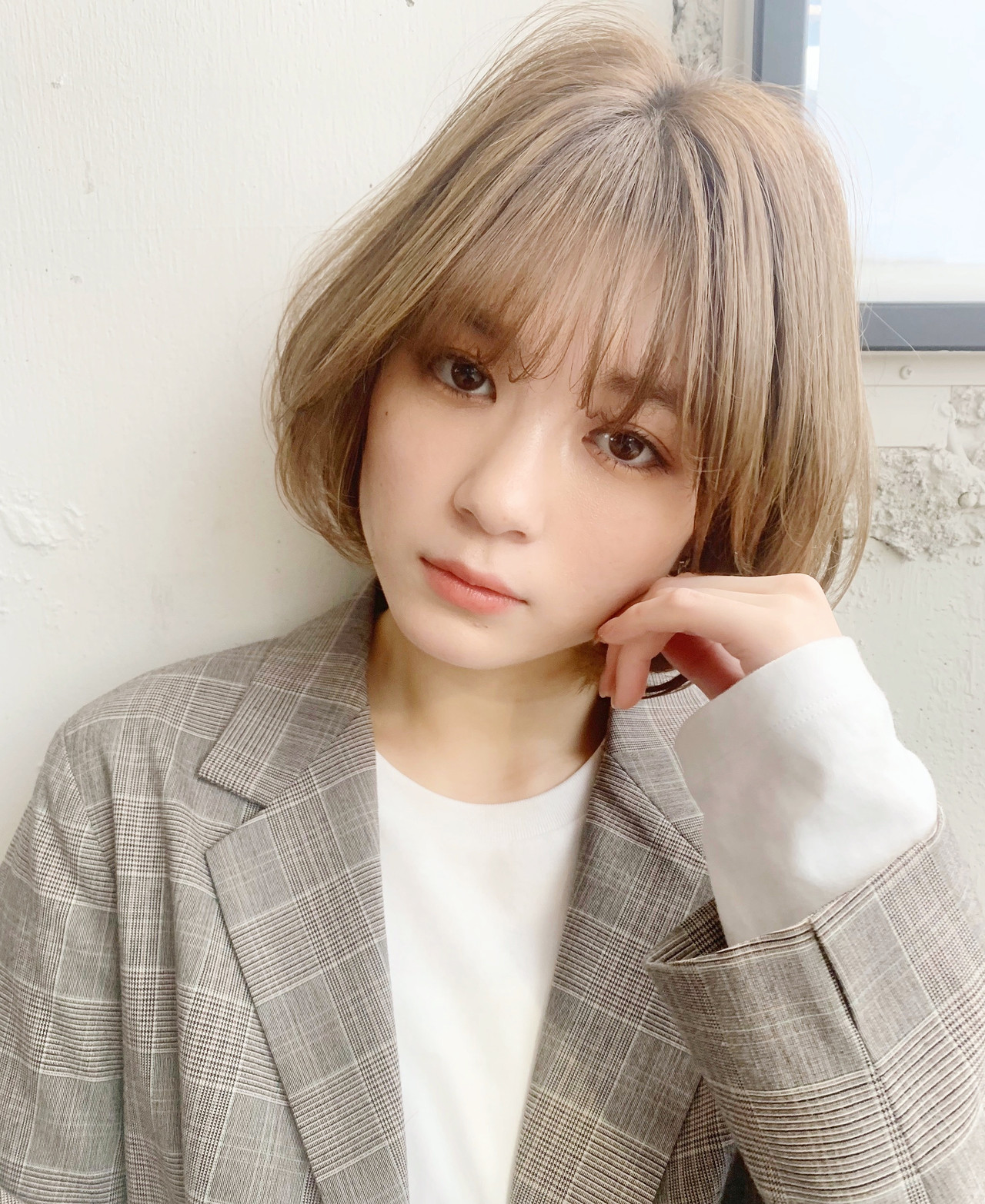 ショートボブ ナチュラル ハイトーンカラー ショート Kyli表参道 Kyli表参道 藤野ちずる Hair