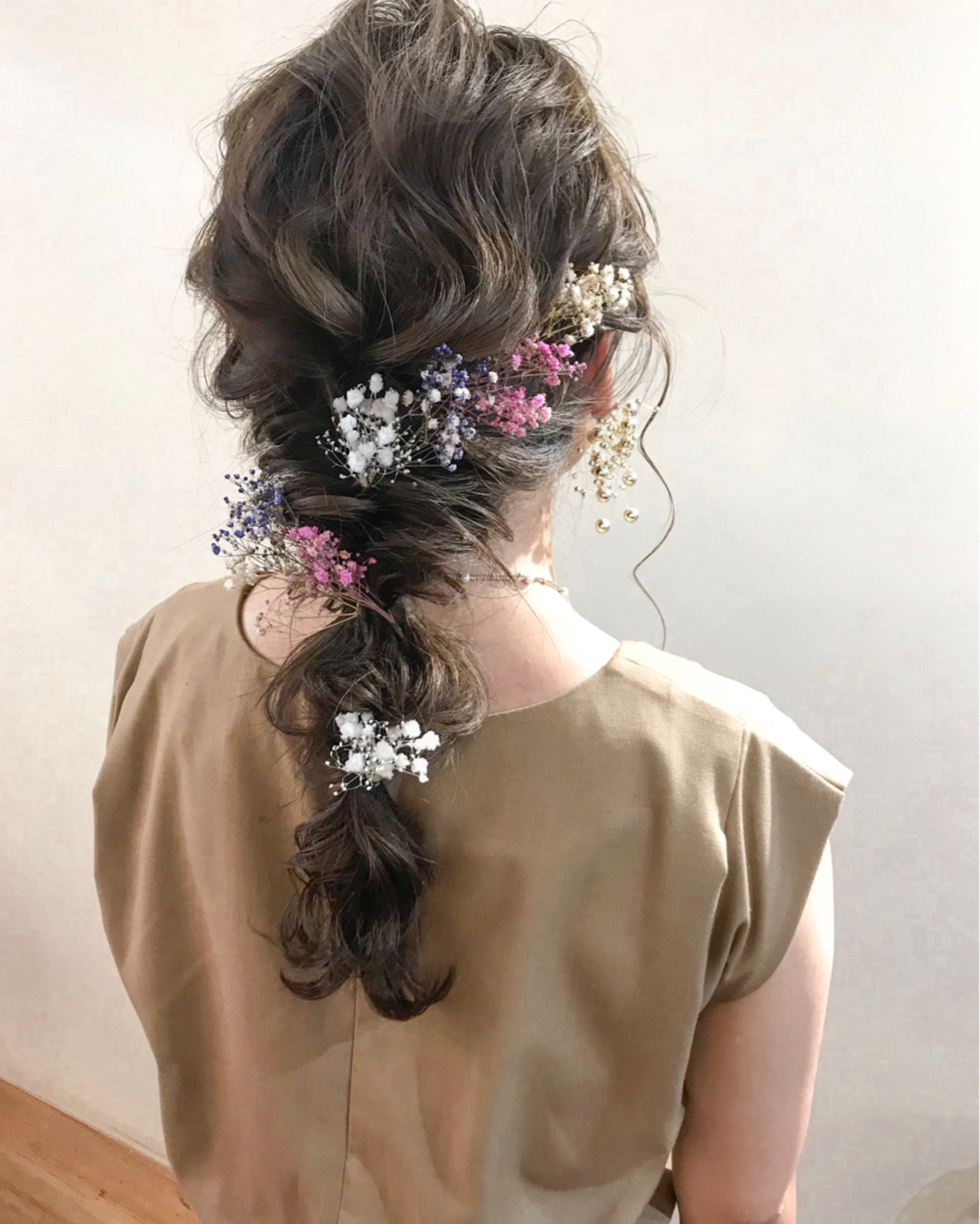 髪型 ロング 結婚式