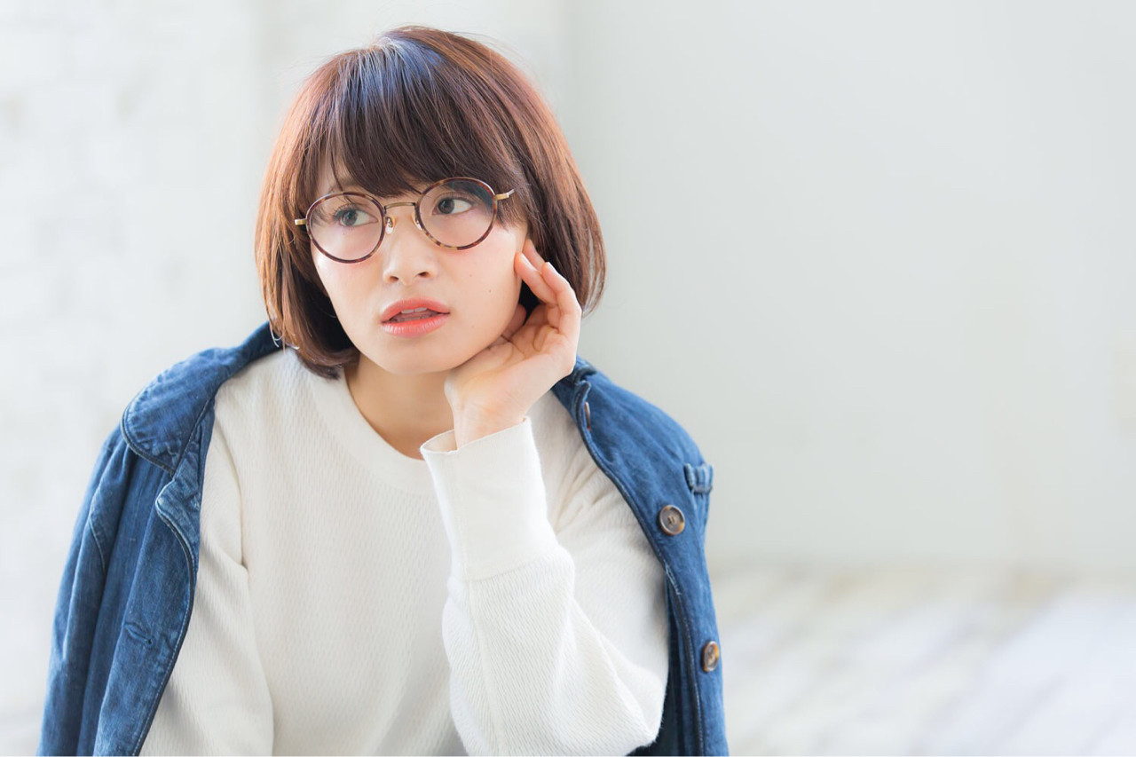 髪型 75 眼鏡 髪型 ボブ