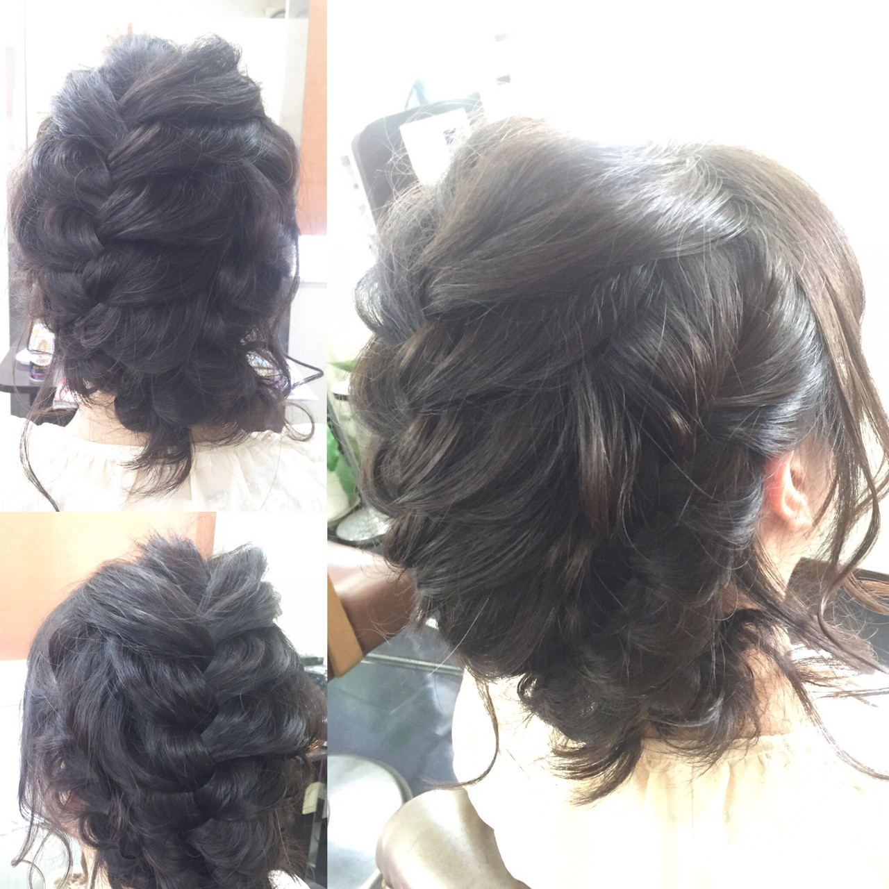 ボブ・ヘアアレンジ・編み込み